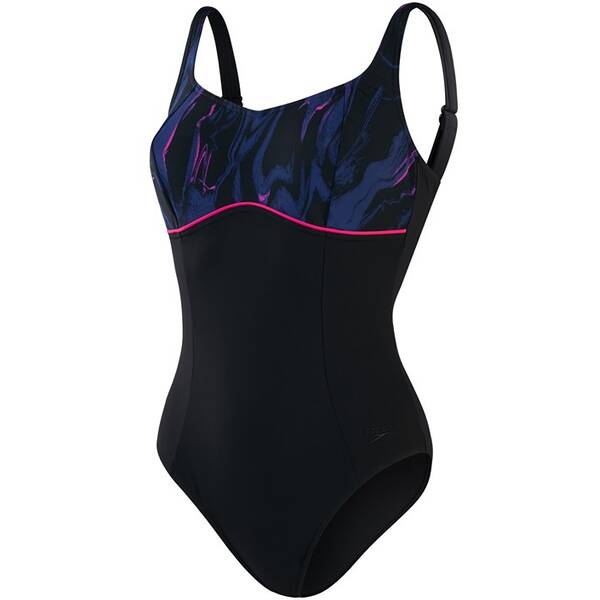 SPEEDO Damen Badeanzug SHAPING CONTOUR PT 1P AF BK/PK