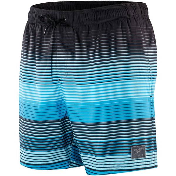 SPEEDO Herren Badeshorts PRINT LEIS 16 WSHT AM BLK/BLUE