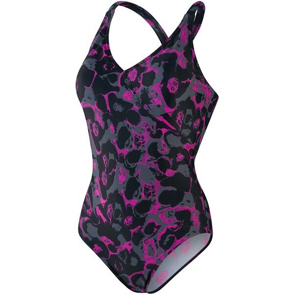 SPEEDO Damen Badeanzug SHAPING LEXI PT 1PC AF BLK/PK