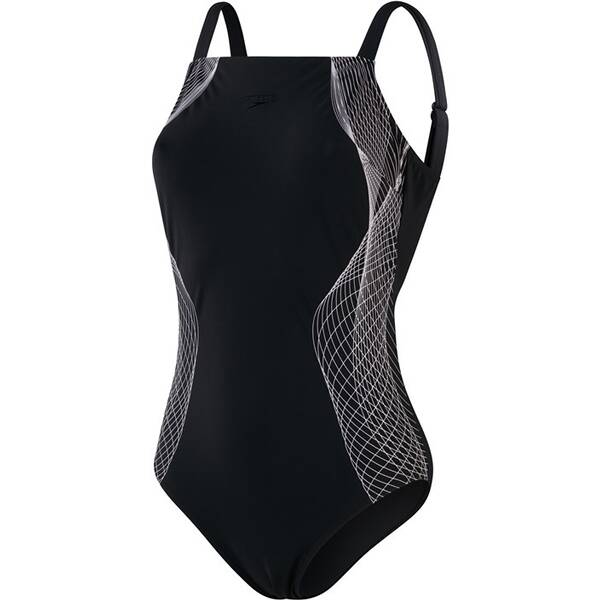 SPEEDO Damen Badeanzug SHPG CRYSALLUX PT 1PC AF BK/WH