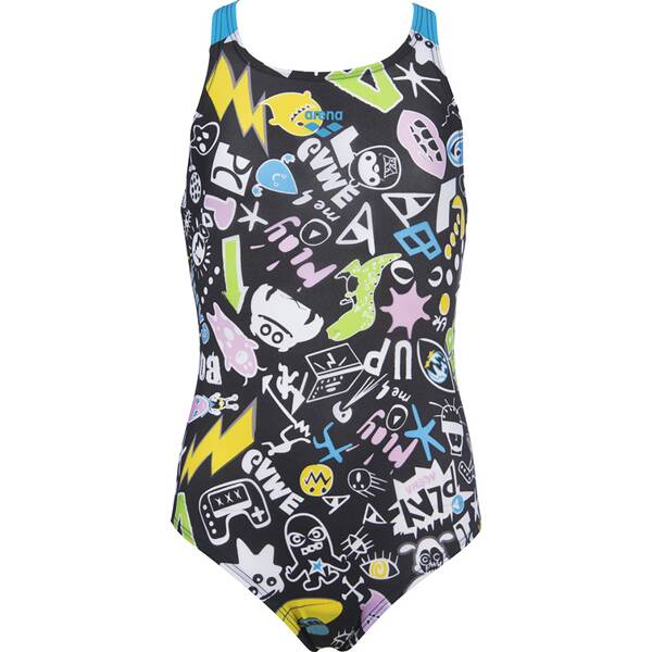 ARENA Mädchen Sport Badeanzug Playful Lining