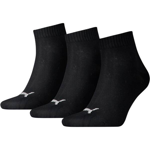 PUMA Plain Quarter-Socken 3er-Pack