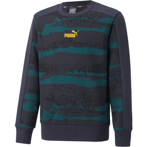 PUMA Kinder Sweatshirt Alpha AOP Crew FL B