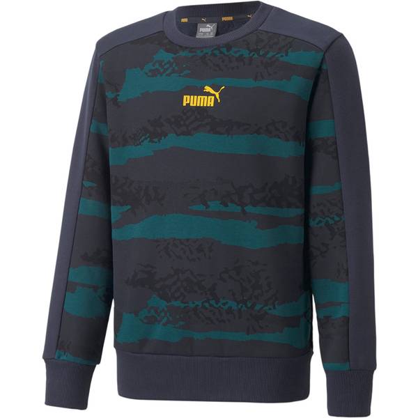 PUMA Kinder Sweatshirt Alpha AOP Crew FL B