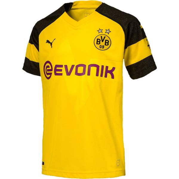PUMA Kinder Fußballtrikot BVB Home Trikot Kids 2018/2019 Kurzarm