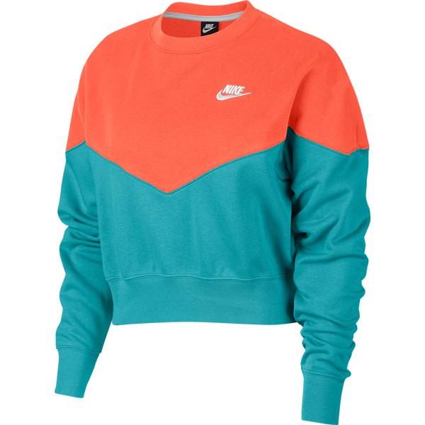 NIKE Lifestyle - Textilien - Sweatshirts Heritage Crop Top Sweatshirt Damen Beige