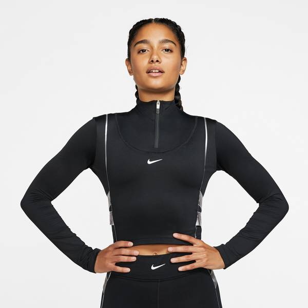 NIKE Damen Fitnessshirt HyperWarm Langarm