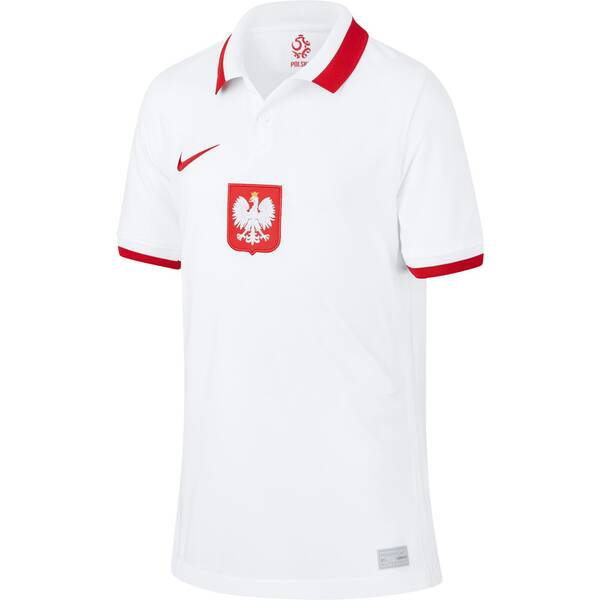 NIKE Kinder Fußballtrikot Polen Stadium Home Kurzarm