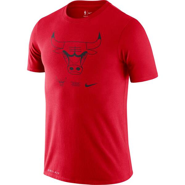 NIKE Herren Basketball T-Shirt NBA Bull Logo