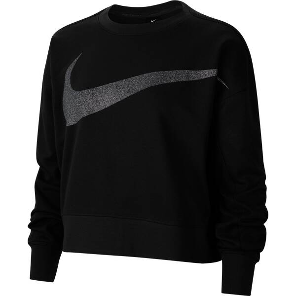NIKE Damen Sweatshirt Nike Dri-FIT Get Fit Womens Fleece Sparkle Training Top