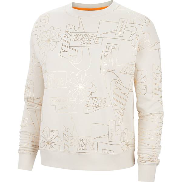 NIKE Damen Sweatshirt W NSW ICN CLSH FLC AOP TOP