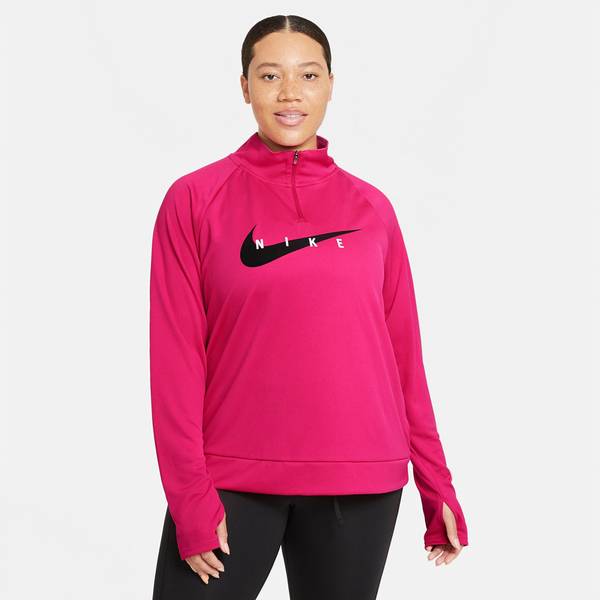 NIKE Damen Laufshirt Swoosh Run HZ