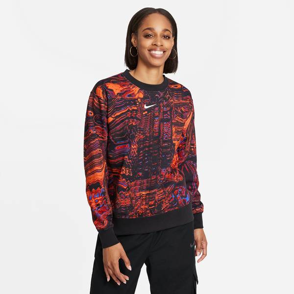 NIKE Damen Sweatshirt W NSW TREND FLC CREW AOP PRNT