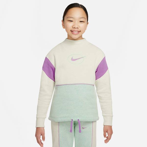 NIKE Kinder Sweatshirt G NSW FLC LS MOCK TOP