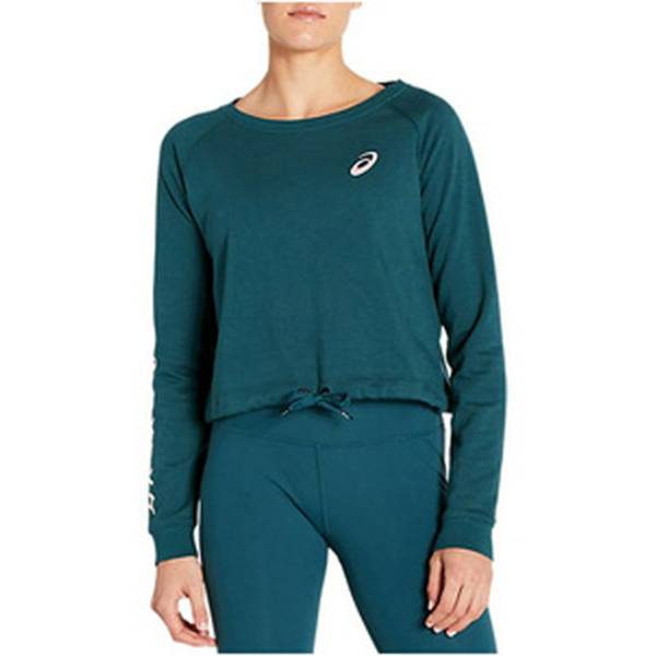 ASICS Damen Sweatshirt KATAKANA LS CROP TOP