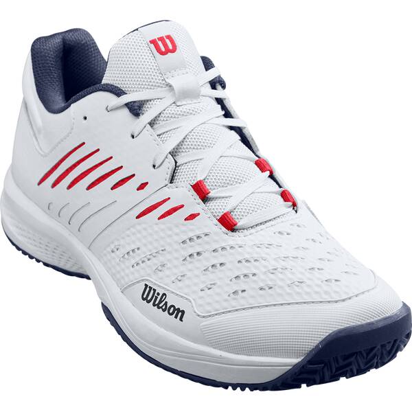 WILSON Herren Tennisoutdoorschuhe KAOS COMP 3.0 Wh/Peacoat/RD