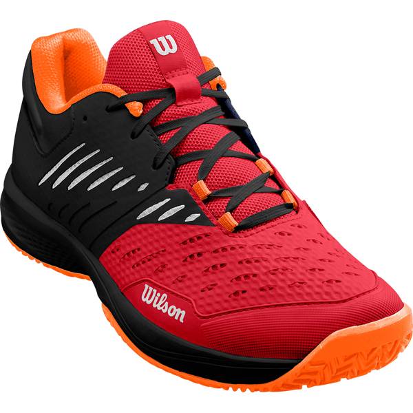 WILSON Herren Tennisoutdoorschuhe KAOS COMP 3.0 RD/Bk/Orange Tig