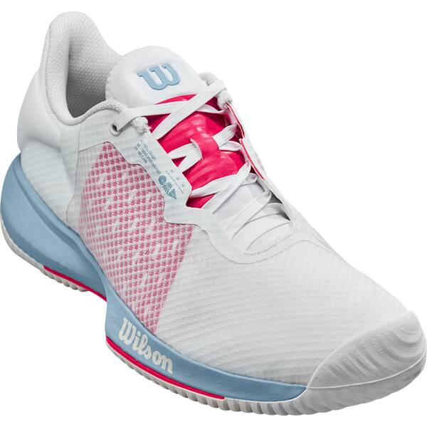 WILSON Damen Tennisoutdoorschuhe KAOS SWIFT W Wh/Blue Fog/Love Potn