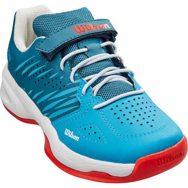 WILSON Kinder Tennisoutdoorschuhe KAOS K 2.0 Blue Coral/Wh/Fiesta