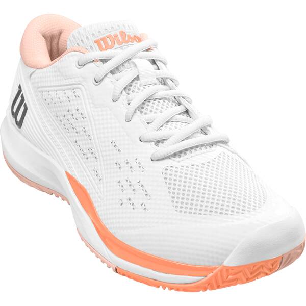 WILSON Damen Tennisoutdoorschuhe RUSH PRO ACE W Wh/Cantaloupe/Scallop Sh