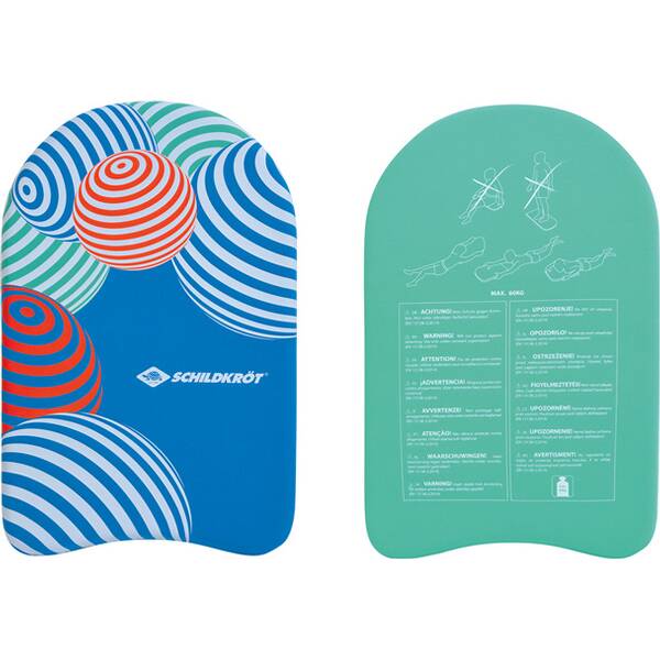 SCHILDKRÖT Schildkröt Neopren Schwimmbrett, stromlinienförmig und griffig, hochwertig bedruckter Neo