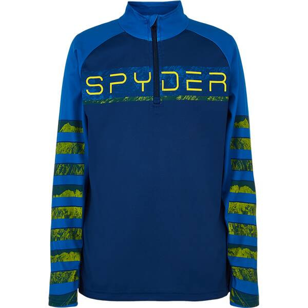 SPYDER Jungen Skirolli Limitless Peak Zip T-Neck Langarm