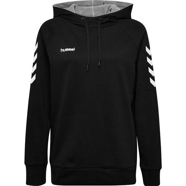 Hummel Damen Handball Hoodie - Go Cotton Logo grey