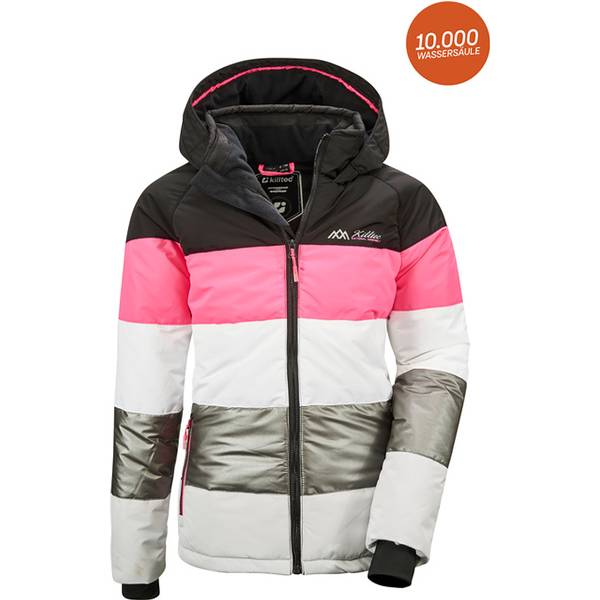 KILLTEC Kinder Skijacke in Daunenoptik mit Kapuze und Schneefang Fiames