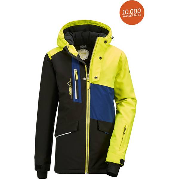 KILLTEC Kinder Skijacke mit Kapuze und Schneefang Flumet