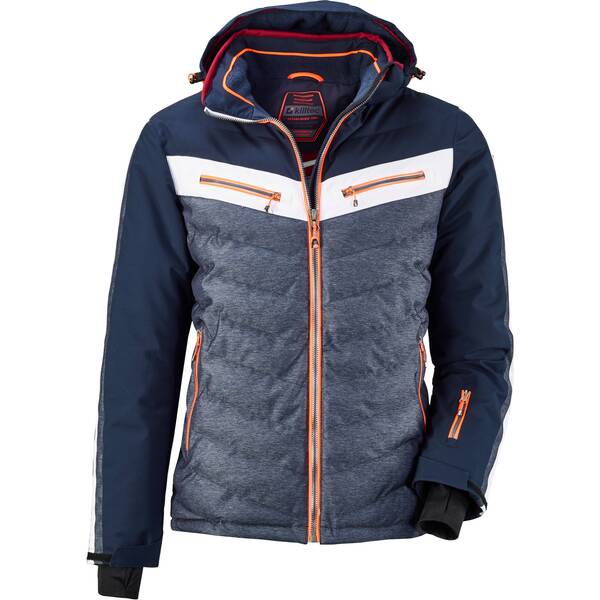 KILLTEC Herren Hybridjacke mit abzippbarer Kapuze und Schneefang Tirano