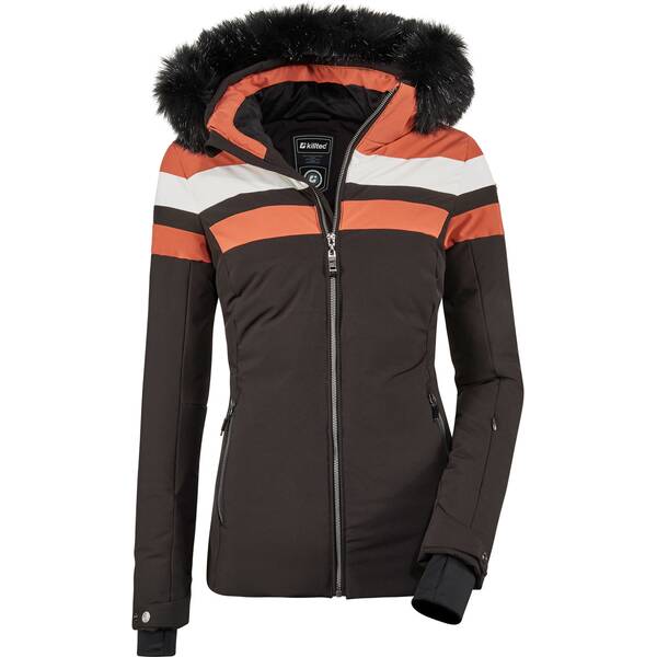 KILLTEC Damen Skijacke in Daunenoptik mit abzippbarer Kapuze und Schneefang Atka