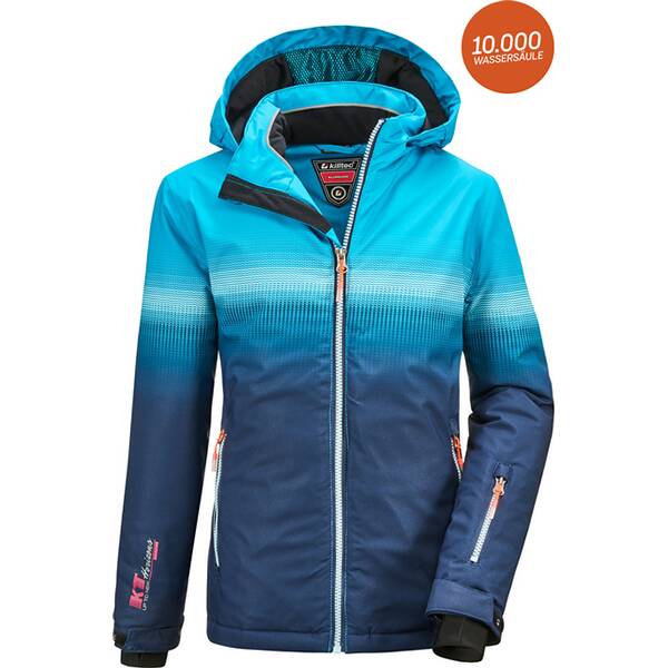 KILLTEC Kinder Skijacke mit Kapuze und Schneefang Glenshee