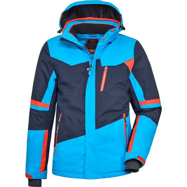 KILLTEC Herren Skijacke mit abzippbarer Kapuze und Schneefang Savognin