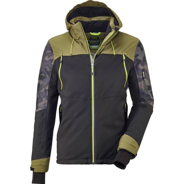 KILLTEC Herren Skijacke mit abzippbarer Kapuze und Schneefang Combloux