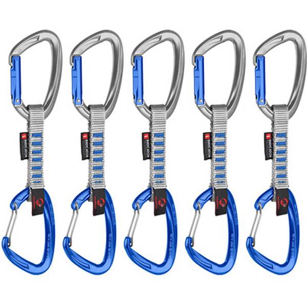 MAMMUT Karabiner 5er Pack Crag Indicator Wire Express Sets
