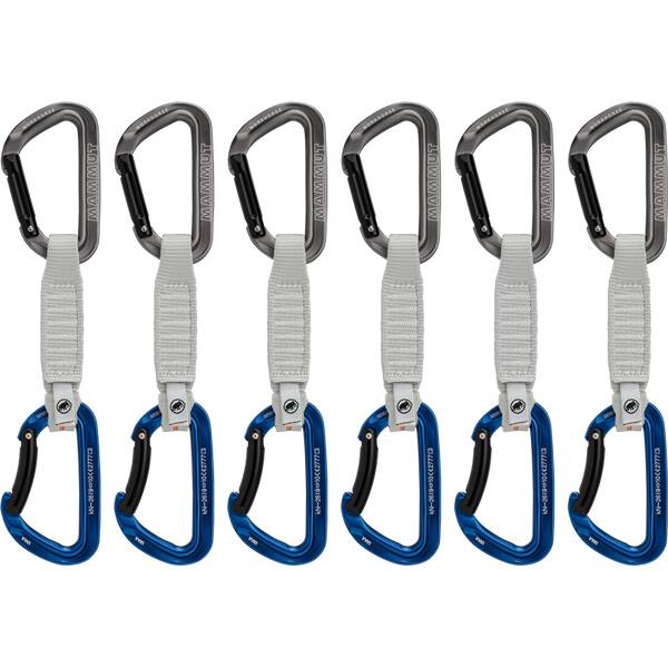 Mammut - Workhorse Keylock Quickdraws - Express-Set Gr 12 cm - Straight / Bent Gate grau