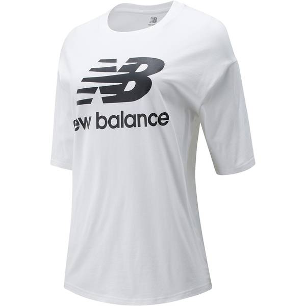 NEW BALANCE Damen NB Essentials Stacked Logo Tee