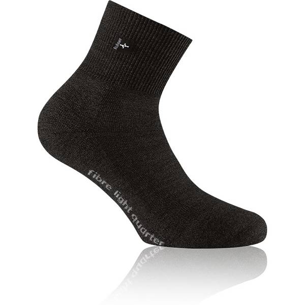 Rohner - Fibre Light Quarter - Multifunktionssocken Gr 36-38 schwarz/grau