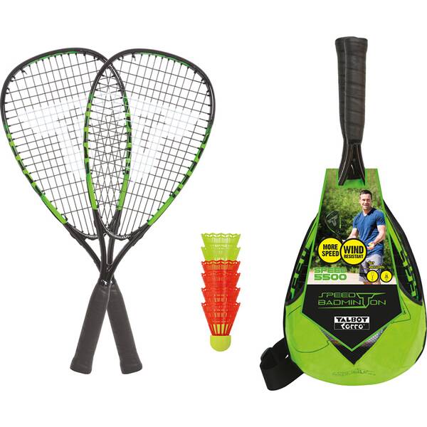 TALBOT/TORRO SPEED Badminton Speedbadminton Set SPEED 5500 LED im Slingbag