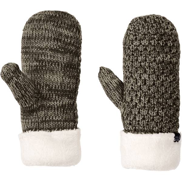 Jack Wolfskin Highloft Knit Mitten Women Strick-Handschuhe M braun beige