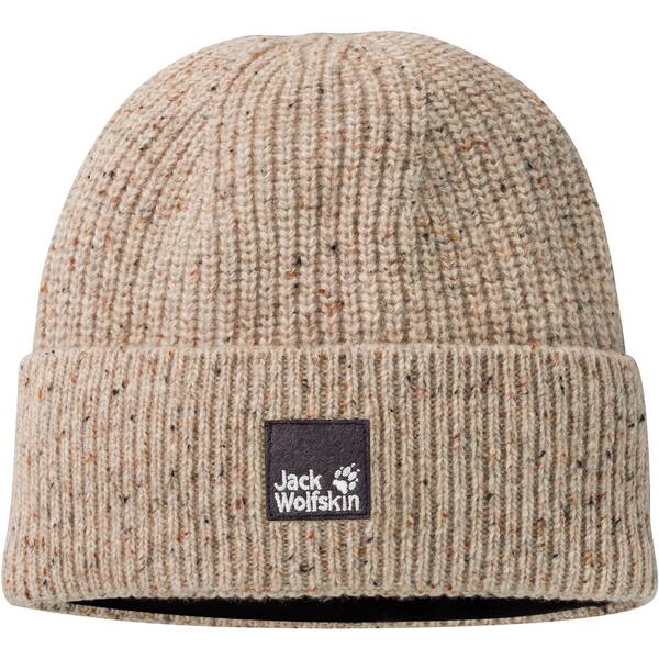 Jack Wolfskin Nature Knit Cap Strickmütze M braun beige