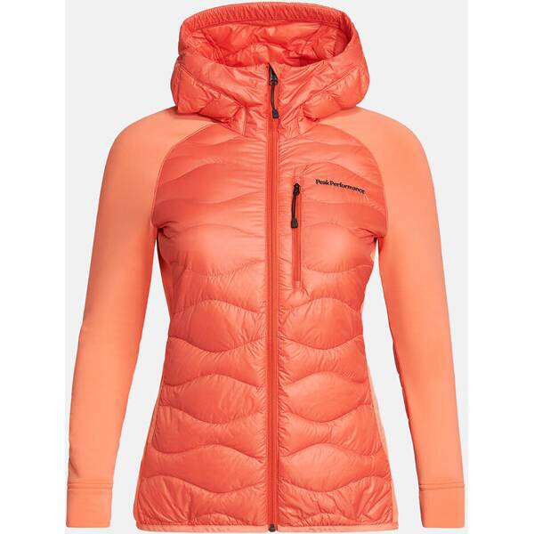 PEAK PERFORMANCE Damen Jacke W Helium Hybrid Hood J-ZEAL ORANGE