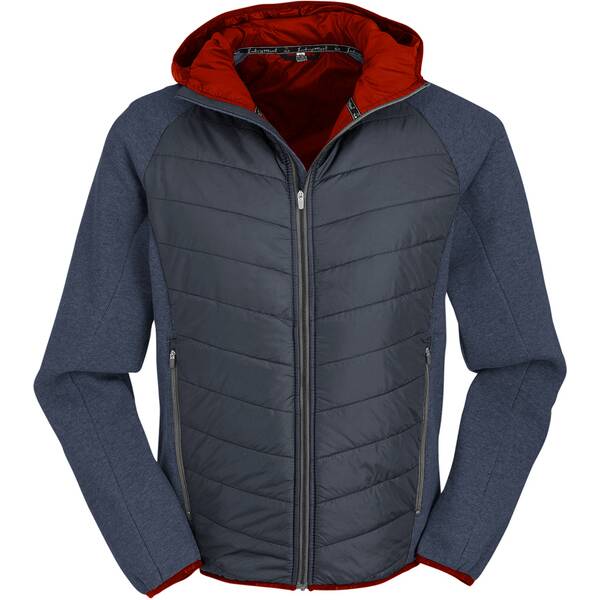 MAUL Herren Funktionsjacke Greetsiel - Hybrid Steppjacke+Kap