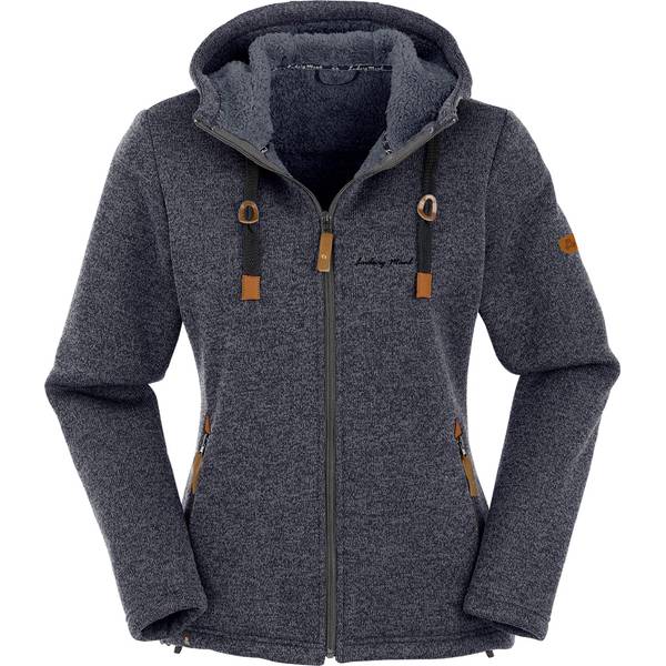 MAUL Damen Chieming Strickfeecejacke+Kapuze