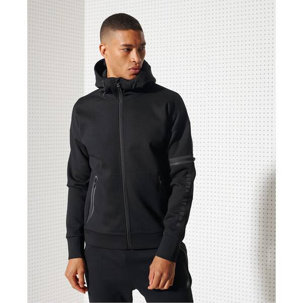 Superdry Herren Hood Training Gymtech Ziphood