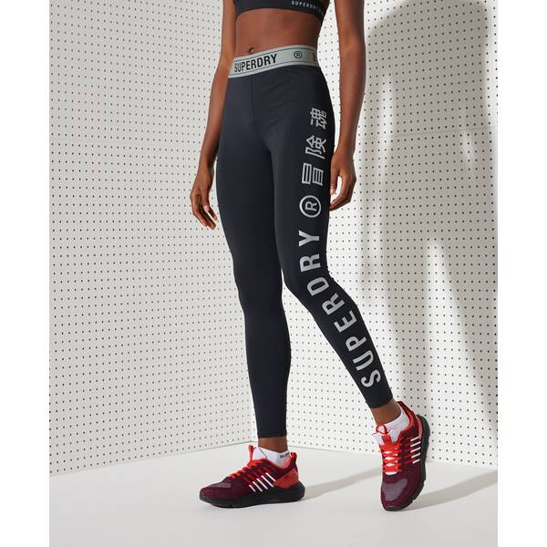Superdry Damen Leggings Training Elastic Leggings