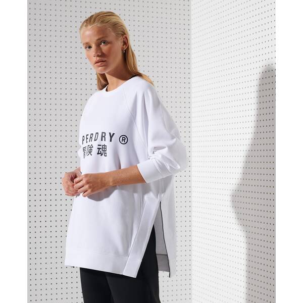 Superdry Damen Swetshirt Training Graphic OS Crew