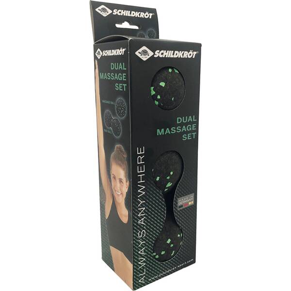 SCHILDKRÖT FITNESS Schildkröt Dual Massage Set, Duo-Ball, Massage Ball, Doppelball, Faszien-Training