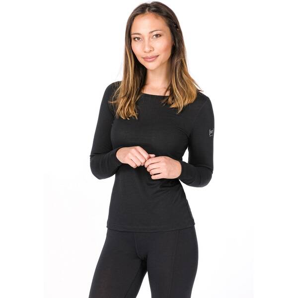 super.natural - Women's Base L/S 175 - Merinounterwäsche Gr XS schwarz
