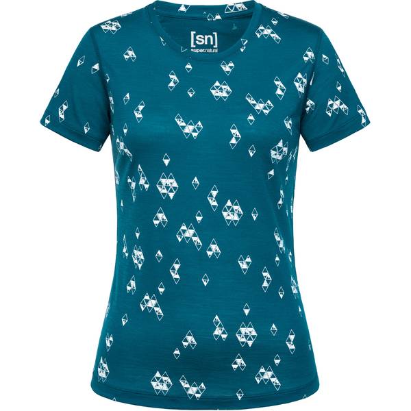 SUPER.NATURAL Damen BASE TEE 140 PRINTED